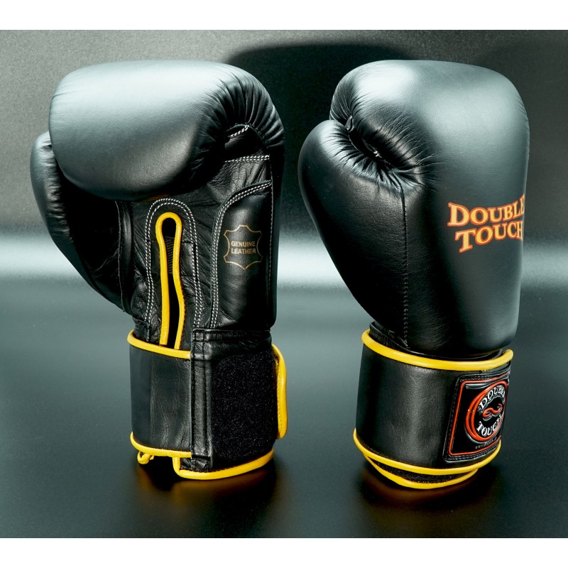 Champion boxing gloves black
